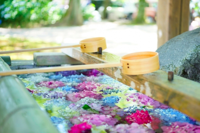 御裳神社の手水舎